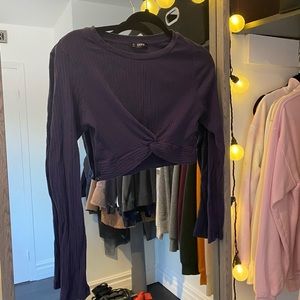 Long sleeves crop top